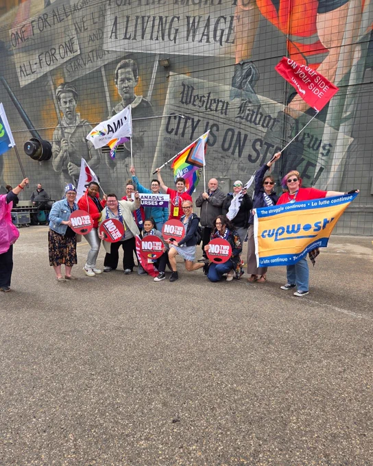 CUPW delegates at the 31st Constitutional Convention of the Canadian Labour Congress, Winnipeg, Manitoba | Délégation du STTP à la 31e assemblée générale du Congrès du travail du Canada à Winnipeg (Manitoba). 

#CLC2026 #CUPWCLC2026 #CTC2026 #STTPCTC2026
