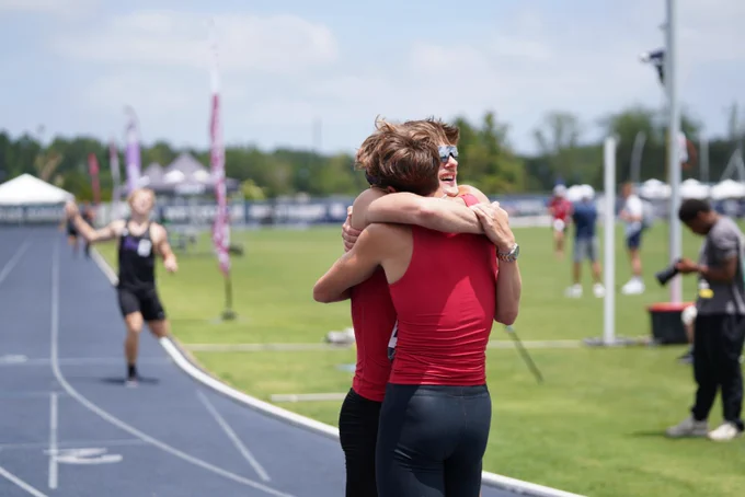 matt brunner hugging kellen andrew’s