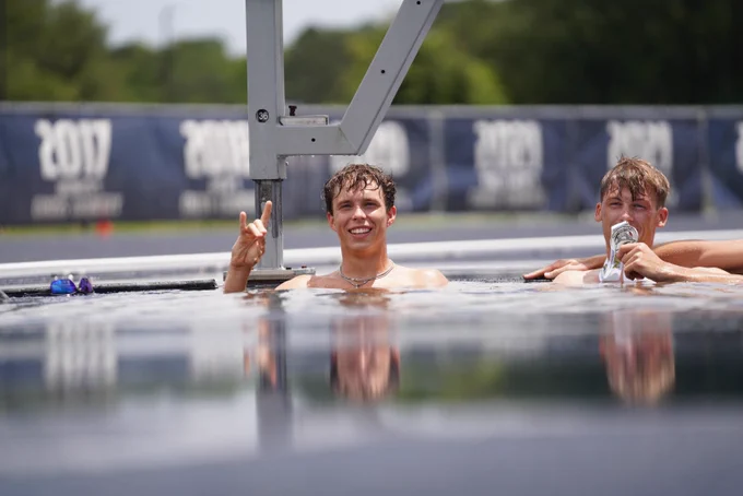 matt brunner in the steeplechase pit