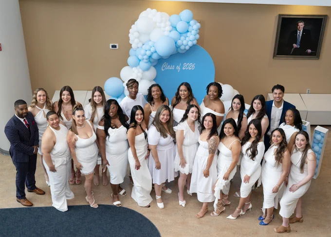 Group photo of the Nursing Class of 2026.
