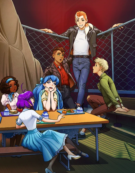 Anime style parody of "Grease" featuring the mascots of AnimeCentral.