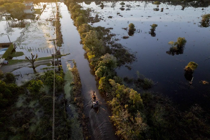 Imagem: Enchentes causam estragos em bairros de Pelotas – Rio Grande do Sul, 2024; Myke Sena/DPU 