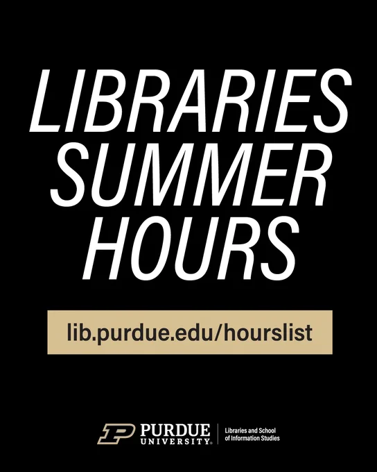 Black image of Libraries Summer Hours in white type