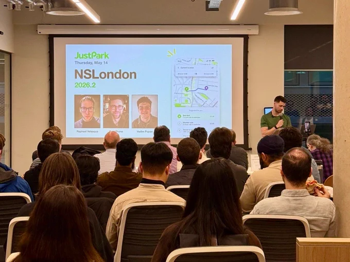 A photo of Aled doing the introduction talk.