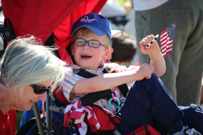 child at parade
