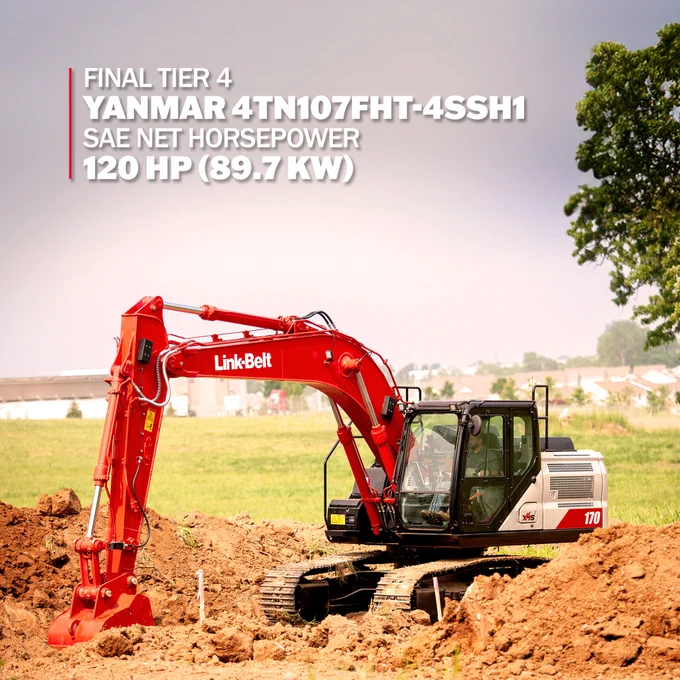 The 170 X4S delivers exceptional performance without sacrificing fuel savings. Its YANMAR engine delivers 120 horsepower and achieves up to 5% better fuel economy in ECO mode with superior cycle times.