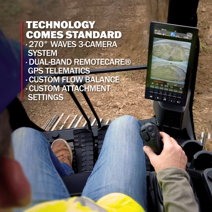 The 170 X4S delivers exceptional performance without sacrificing fuel savings. Its YANMAR engine delivers 120 horsepower and achieves up to 5% better fuel economy in ECO mode with superior cycle times.