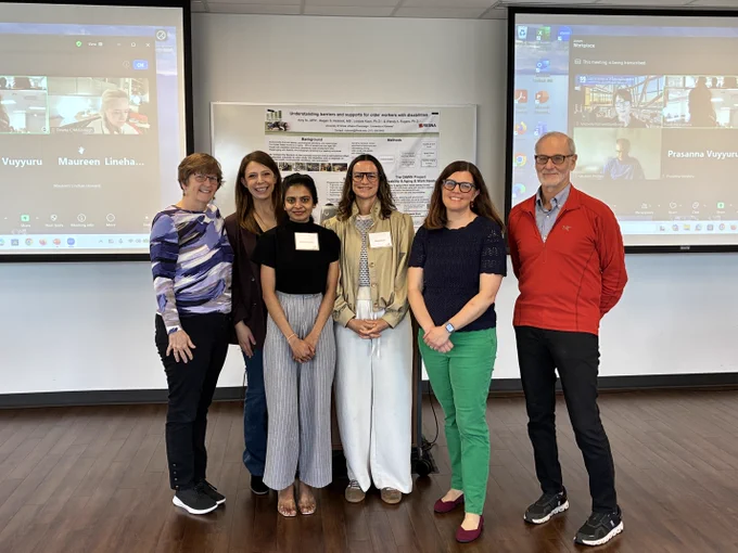 TechSAge Leadership team: Wendy Rogers, Elena Remillard, Prasanna Vuyuuru, Tracy Mitzner, Laura Rice, Jon Sanford