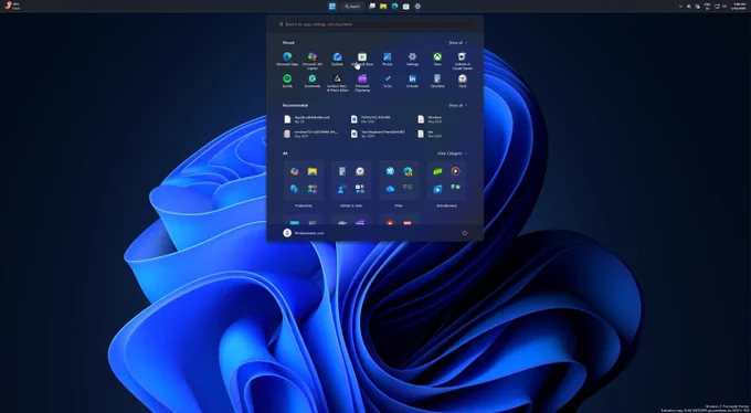 Top Start menu
