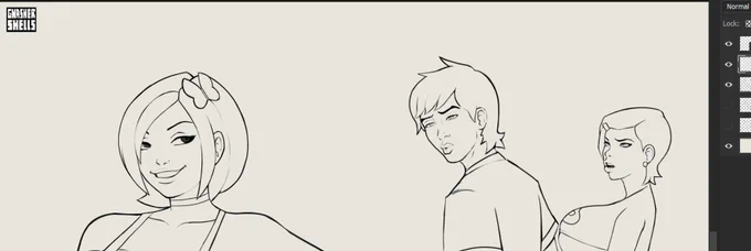 All WIPs and sketches are and will be uploaded to the support sites these next couple days