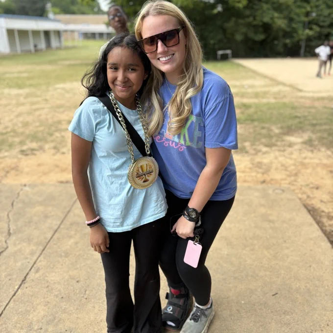 Astrid and Ms. Brown 