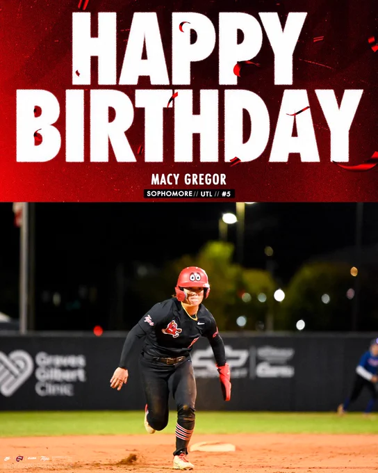 Happy birthday, Macy Gregor!! Sophomore utility, #5.