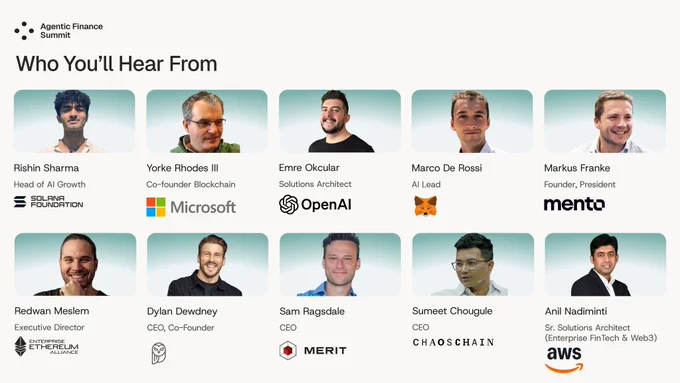 Agentic Finance Summit lineup