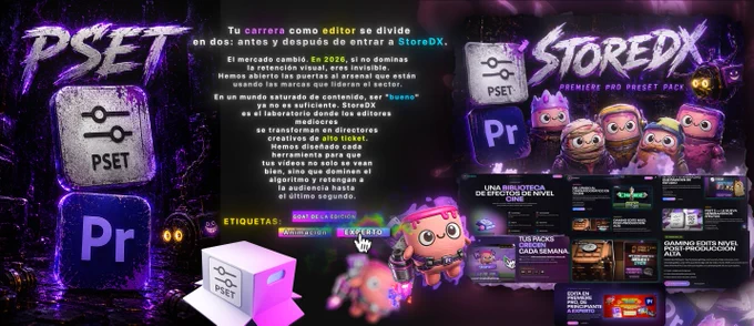 El mercado de 2026 no perdona la baja calidad. O dominas la retención o eres invisible. Accede al arsenal que está definiendo la nueva era. Basta de imaginar cómo se verían tus videos si tuvieras mejores recursos. Entra a nuestra tienda oficial, descarga el Text Pack para empezar o ve directo por el V1 Ultimate. El futuro de tu contenido comienza aquí.