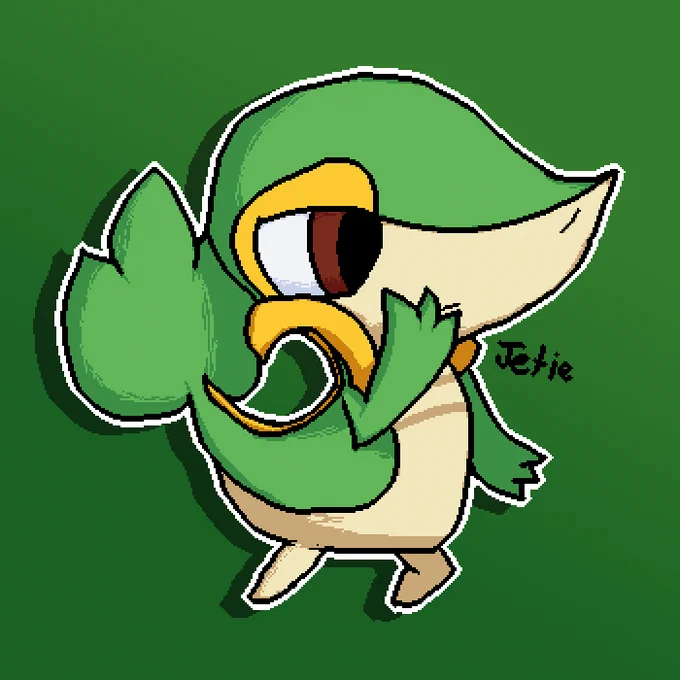 Snivy Rivals of Aether Portrait