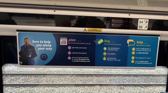 New messaging with information about planning journeys, buying tickets and helping post-journey