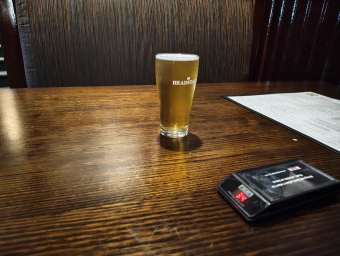 A pot of beer (forgot what the beer was, but I remember it tasting like an ale)