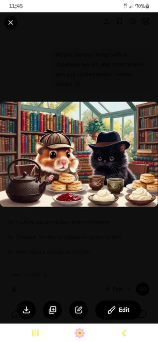 A cast iron tea pot, many scones, dishes with jam and clotted cream, this case will be solved.
