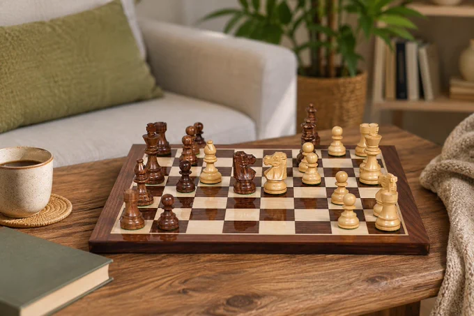 Classic French Lardy styling, handcrafted in rich Sheesham Wood ♟️
The Repro French Lardy Exclusive Chess Pieces with Extra Queens bring timeless elegance to every game.

#Chess #ChessSet #FrenchLardy #ChessCollectors #ChessBazaar
