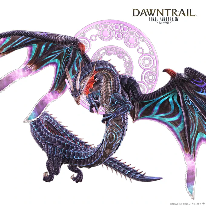 A screenshot of Shinryu Paradox from the Final Fantasy 14 Dawntrail Alliance Raid Dungeon Echoes of Vana'diel – Windurst: The Third Walk.