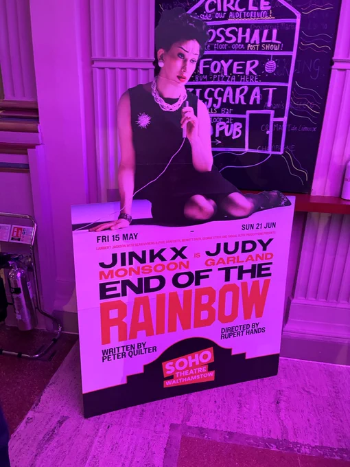Cut out of Jinkx monsoon as Judy Garland in end of the rainbow