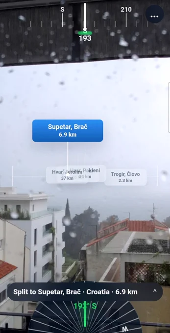 Screenshot of What's Across the Water app