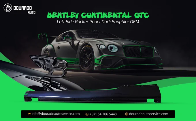 Buy Bentley Continental GTC a sleek upgrade with this OEM Left Side Rocker Panel 