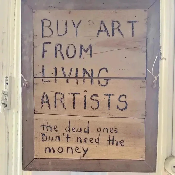 Normalize buying art from your talented friends instead of IKEA posters!