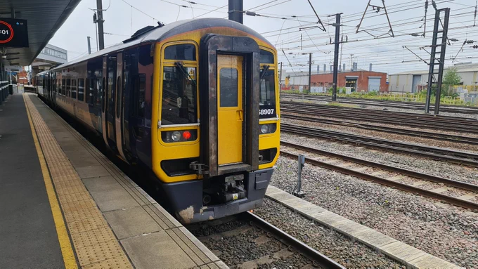 Northern Trains 158907 at Doncaster Railway Station Platform 0 
