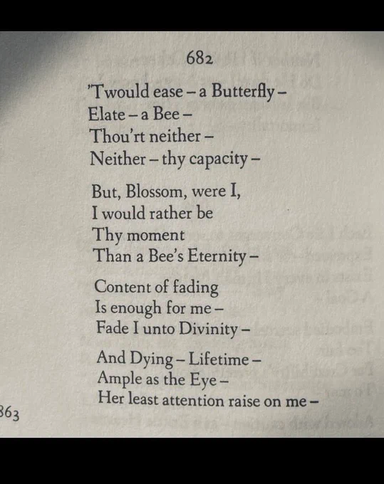 Emily Dickinson poem 682 in 4 stanzas: 2 quatrains and 2 tercets