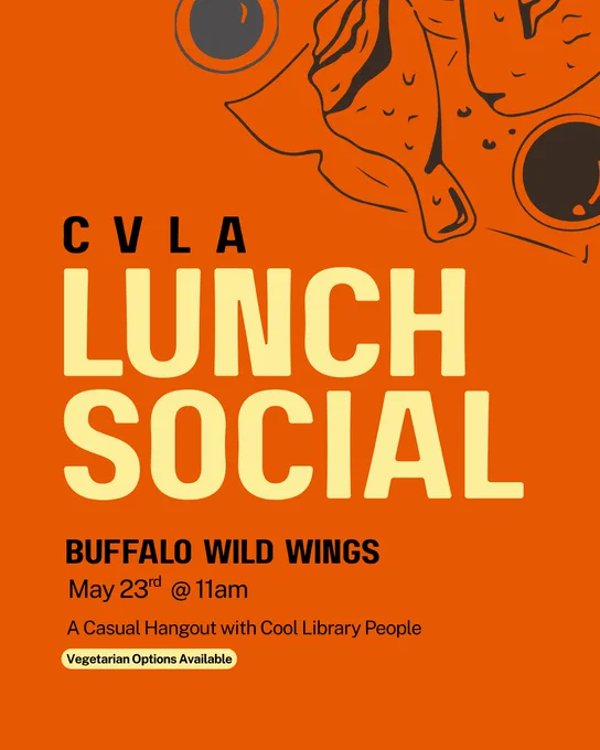 Poster for the event with an illustration of chicken wings at the top and the date / time / location details taking up most of the rest of the space.