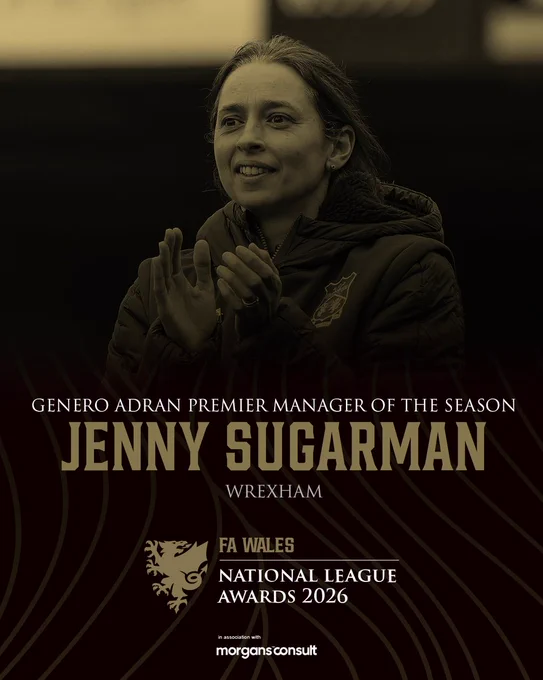 Genero Adran Premier Manager of the Season - Jenny Sugarman. 