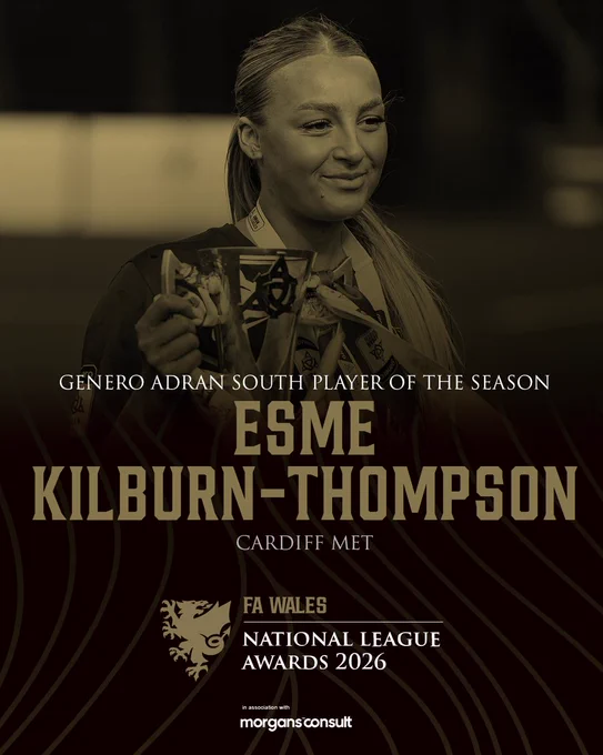 Genero Adran South Player of the Season - Esme Kilburn-Thompson. 