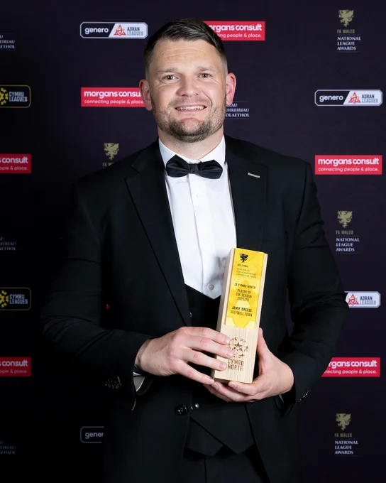 JD Cymru North Player of the Season - Jamie Breese. 