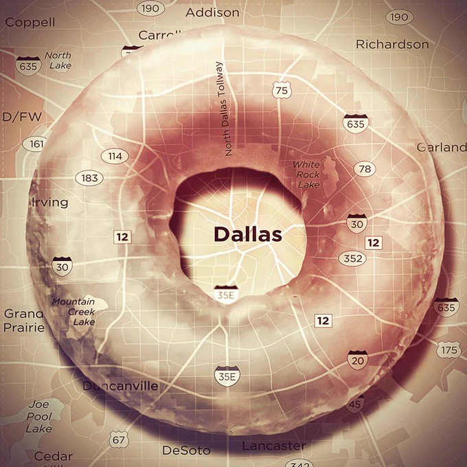 The hole in the DFW population donut is growing