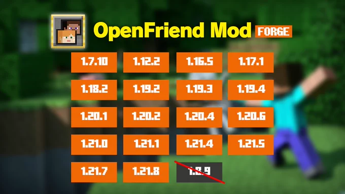 OpenFriend version list for FORGE