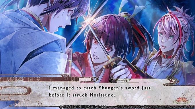 I managed to catch Shungen's sword ...
Birushana - Rising Flower of Genpei