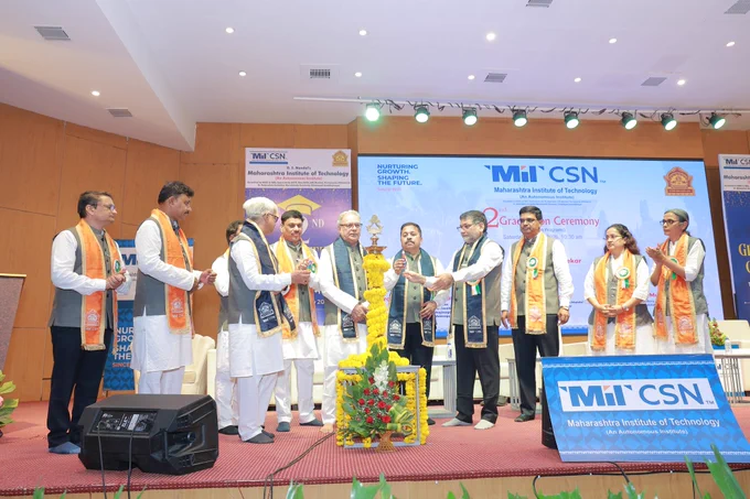 We also extend our heartfelt gratitude to our distinguished Guests of Honour:
Prof. Dr. Vijay Pandharipande (Former Vice Chancellor, Dr. Babasaheb Ambedkar Marathwada University, Chhatrapati Sambhajinagar, Chairman, Governing Body, MIT-Chhatrapati Sambhajinagar)
Dr. Y. A. Kawade (President, Gramaudyogik Shikshan Mandal)
Prof. Munish Sharma (General Secretary, G.S. Mandal & Director General, MIT Group of Institutions) 

Congratulations to all the graduates! 🎉🌟
#graduationday #lifeatmit #mitcsn

Collage Credit – Our Student Mr Sahil Mahadik