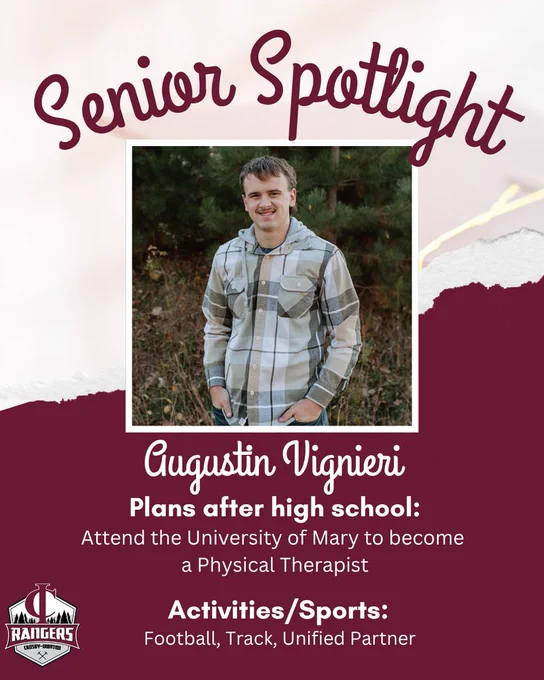 Class of 2026 Senior spotlight Augustin Vignieri
