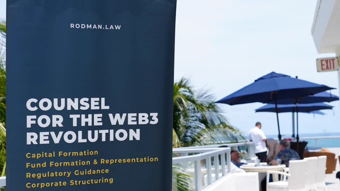 Rodman Law: Counsel for the Web3 Revolution branded screen