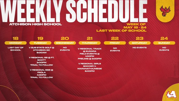 AHS Weekly Schedule