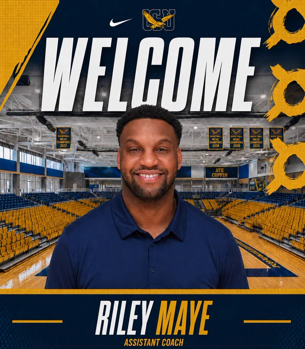 Assistant Coach Riley Maye joins the staff at Coppin