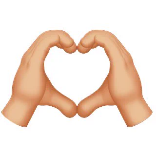 Heart hands emoji