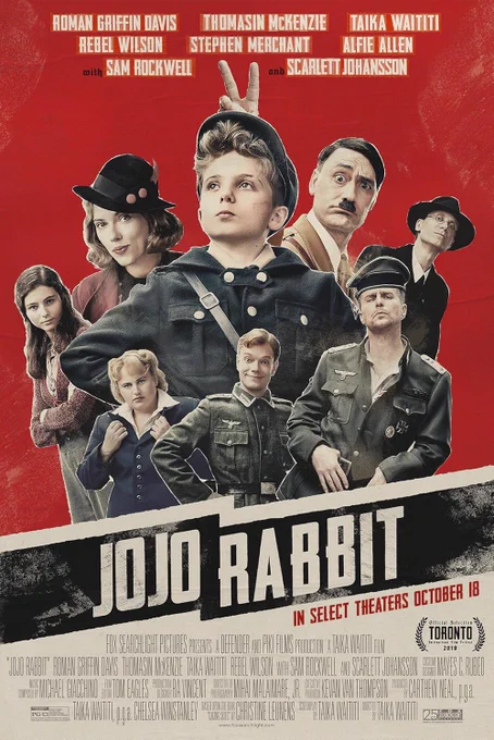 Poster for black comedy JOJO RABBIT