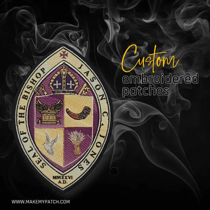 Create custom patches for your bishop robe to reflect faith, leadership, and spiritual identity with dignity and style.

#BishopRobe #FaithPatches #CustomPatches #SpiritualLeadership #ReligiousApparel #CustomEmbroidery #MakeMyPatch #FaithAndTradition