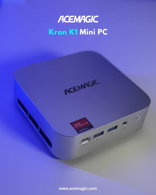 Take a moment to admire this pure tech magic 👀🖥️🔥
The ACEMAGIC Kron K1 Mini PC delivers Ryzen power and triple‑screen productivity — all in a compact masterpiece 🚀✨

🏷️ Use Discount Code ACEFAN3 👉 𝗮𝗰𝗲𝗺𝗮𝗴𝗶𝗰.𝗰𝗼𝗺
🛒 https://bit.ly/AceMagic_K1_miniPC

#acemagicminipc #acemagicK1 #minipc #computer #desktop