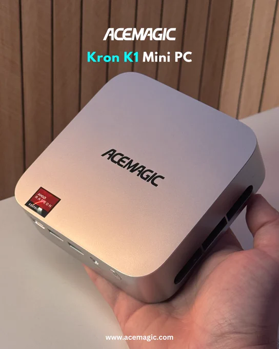この純粋なテクノロジーの魔法をじっくりご覧ください 👀🖥️
ACEMAGIC Kron K1 #ミニpc は、Ryzen のパワーと 3 画面の生産性を、コンパクトな傑作に凝縮しています 🚀✨
🏷️ 割引コード : ACEFAN3 👉  https://bit.ly/AceMagic_K1_miniPC_JP

#acemagicミニpc #acemagicK1 #コンピューター