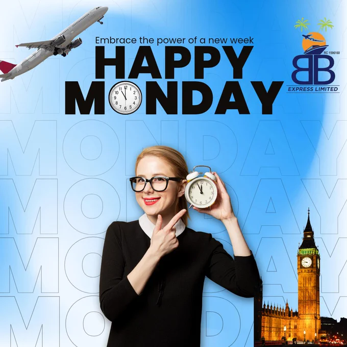 Welcome to another week!

A new week is another opportunity to grow. Get out of your comfort zone and do the impossible today. 

What are your travel plans? Let's bring it to reality. 

Send a DM now.

#Lagostravelagency #visaconsultantinnigeria #studyabroadagency2026 #nonappearancevisa #hotelbookings 