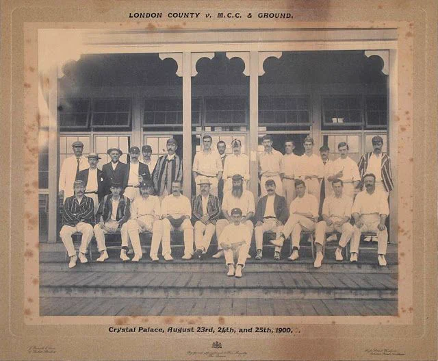 ACD and W.G. Grace and teams at Crystal Palace in 1900