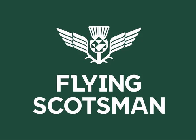 LNER’s new identity for the Flying Scotsman named services featuring the winged thistle on a green background